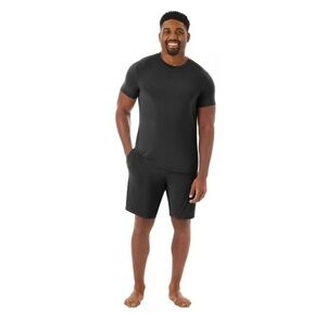 Members marks pajama set Black T-Shirt and Shorts Set